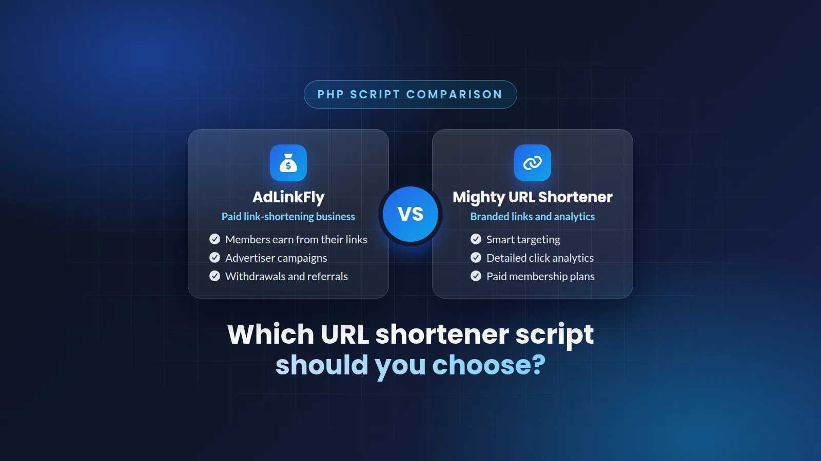 AdLinkFly vs Mighty URL Shortener: Which URL Shortener Script Should You Choose?